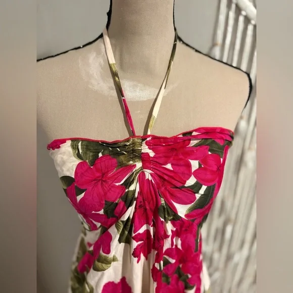 Tropical Floral Strapless Dress - Picture 3 of 6